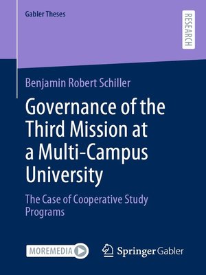 cover image of Governance of the Third Mission at a Multi-Campus University